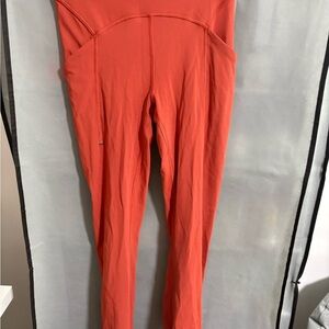 Lululemon Athletica Orange Leggings Lightweight Comfort